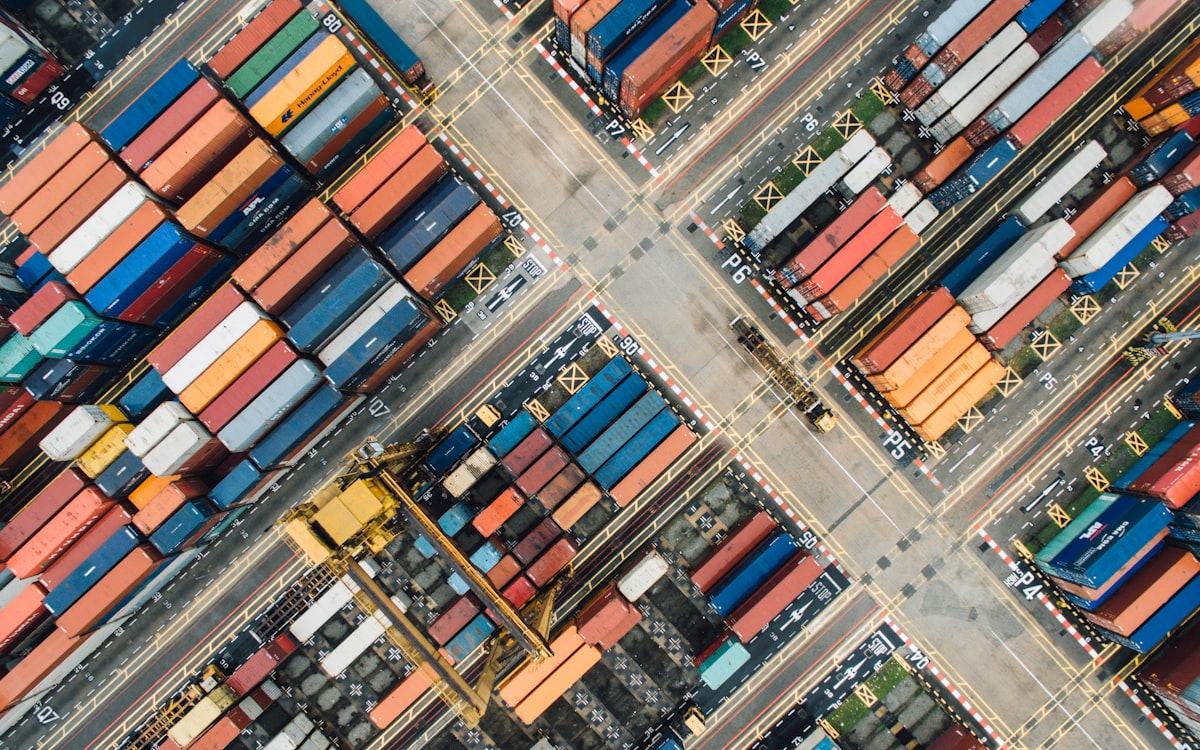 Container port terminal representing SEZ export clearances